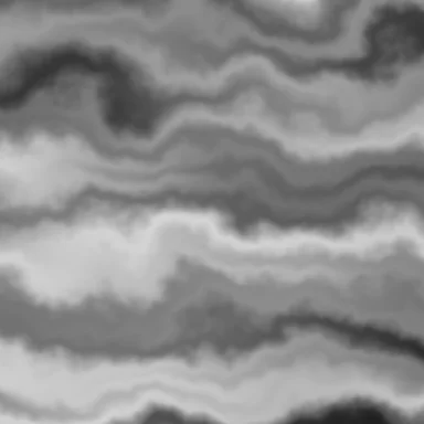 The bands pushed around by a second noise into folded, flowing shapes