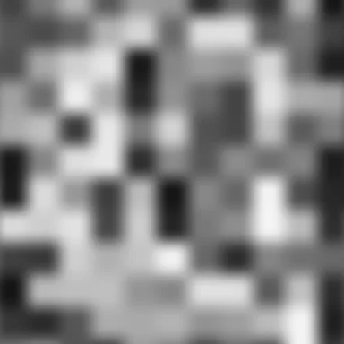 Value noise: blurry grey blocks on a grid