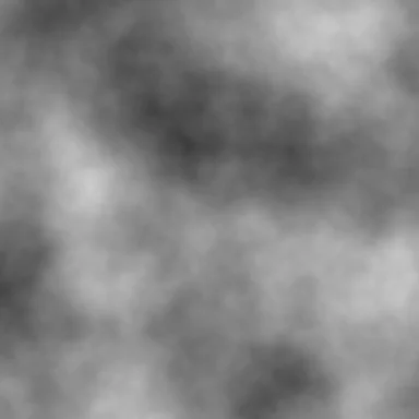 Six octaves: the same blobs with ragged, detailed edges