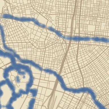 A tile rendered with fill-dabs