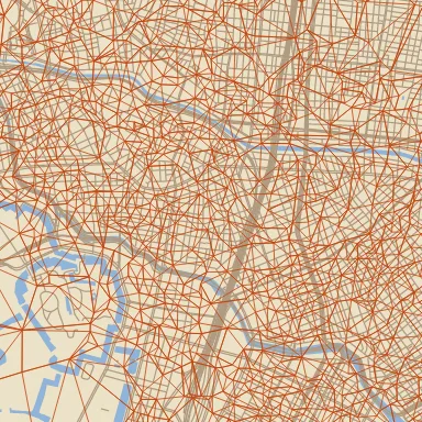 A tile rendered with triangulate