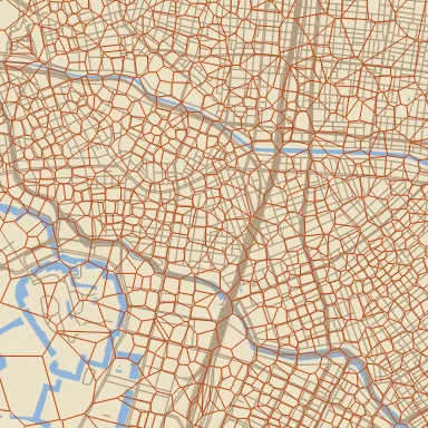 A tile rendered with voronoi